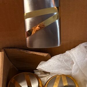 Gold and Silver Gerber DecorLine Collection Faucet Fixture